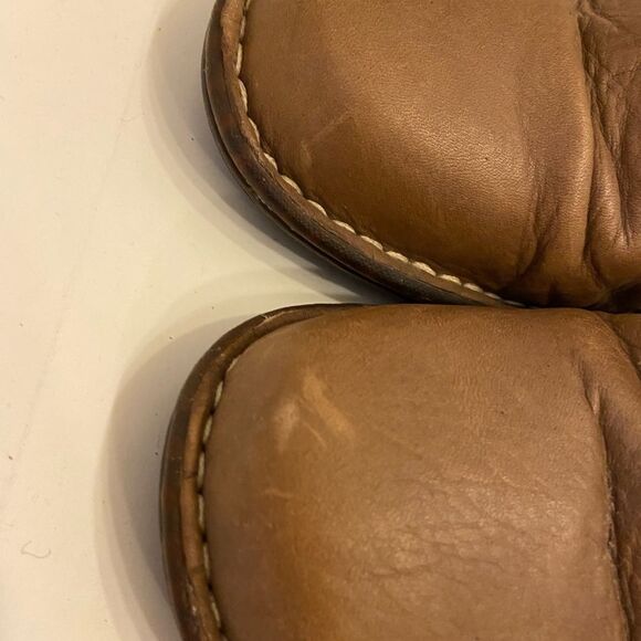 Ugg brown fur lined clogs mules size 10 sn #1937 - Picture 3 of 9